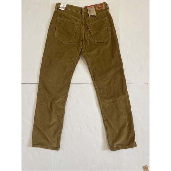 Levi's Men's Low Pro Mid Rise Straight Leg Corduroy Tan Brown Jeans Size 27 X 30 - Picture 2 of 9
